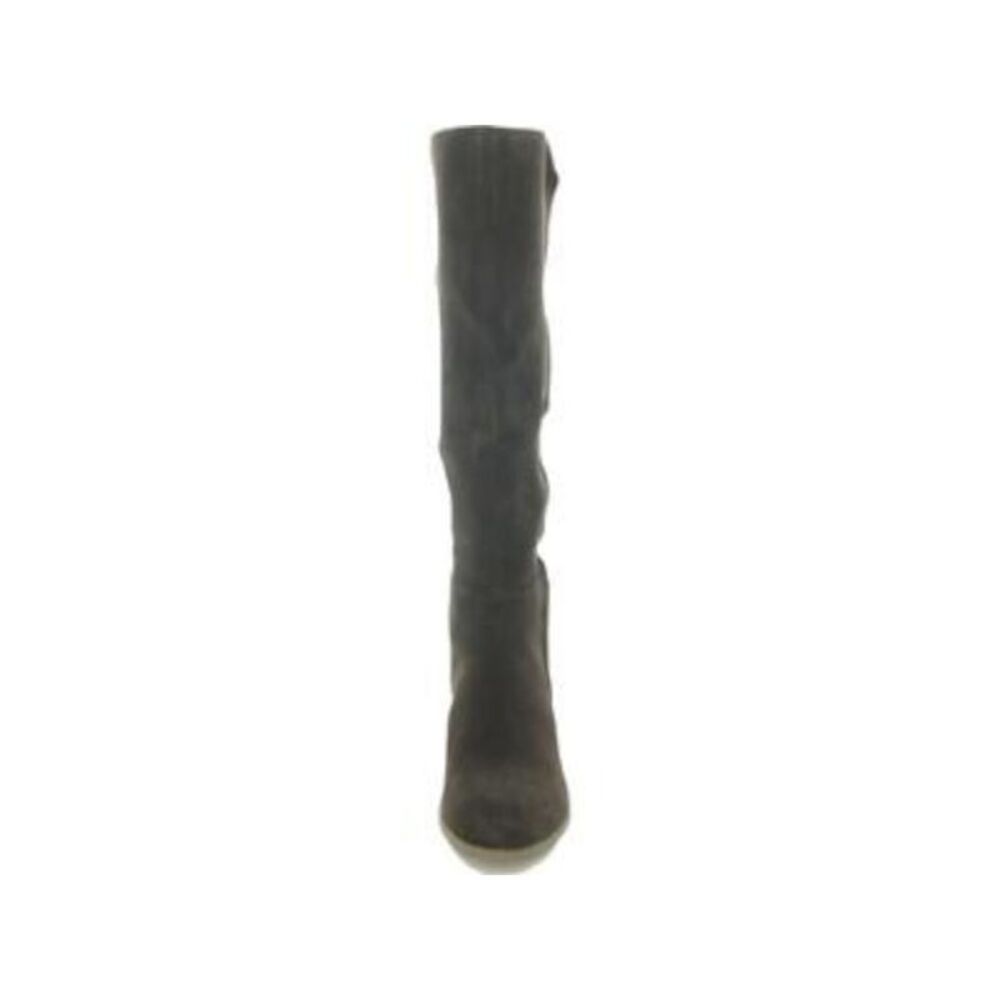 SPLENDID Womens Brown Keaton Round Toe Stacked Heel Leather Riding Boot 7.5 - Picture 2 of 3